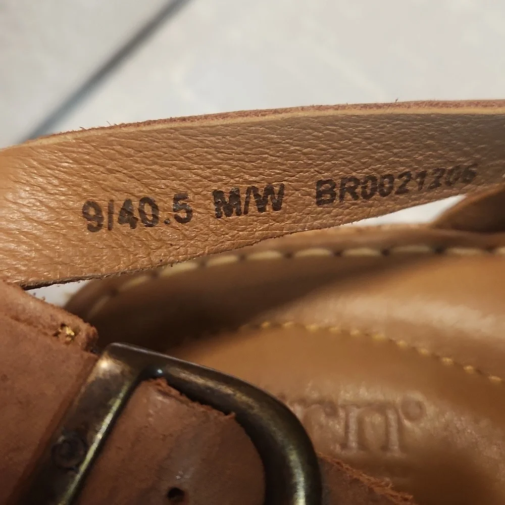 BORN SANDALS SIZE 9 40.5 Women's Tan Wedge Sandals - Picture 4 of 8